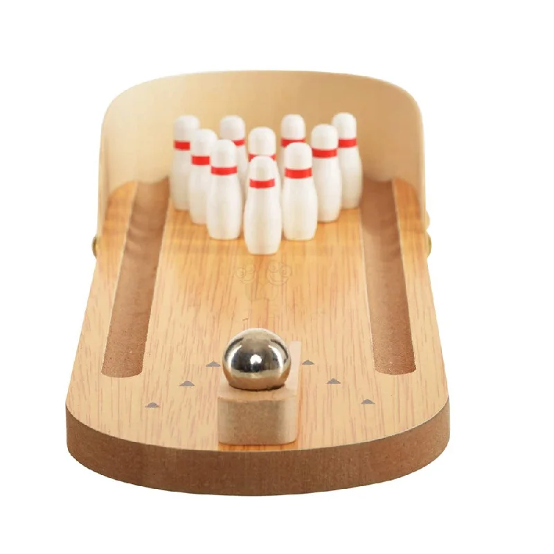 enchanting wooden toys for children                   Miniature Bowling Ball Game for Children and Adults