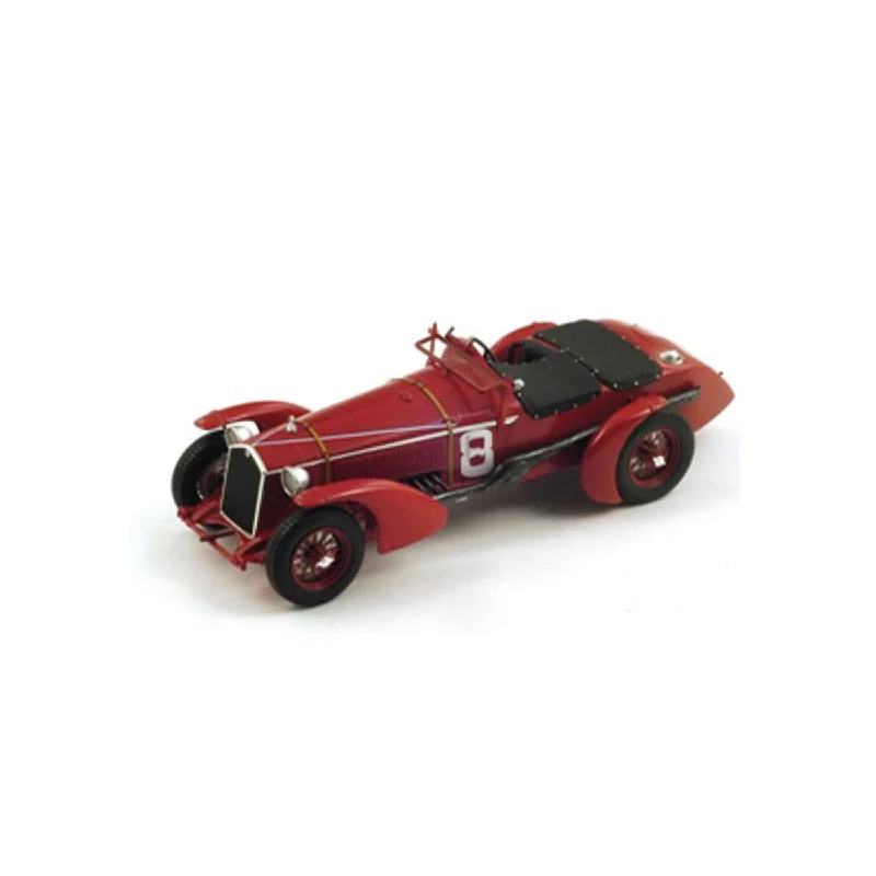 Playful toys Alfa Romeo 8C No.8 Winner Le Mans 1932 - R. Sommer - L. Chinetti - With Acrylic Cover - 1:18 Scale Resin Model Car