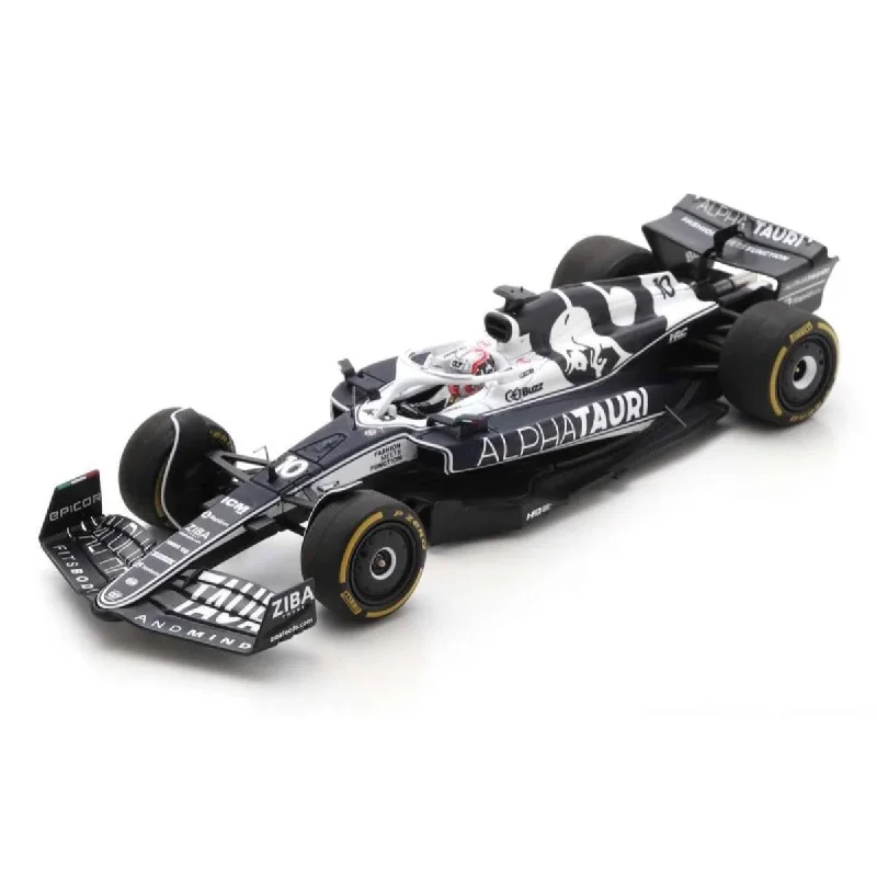 High-quality toy cars AlphaTauri AT03 No.10 Scuderia AlphaTauri - Belgian GP 2022 - Pierre Gasly.  100th Race - 1:43 Scale Resin Model Car