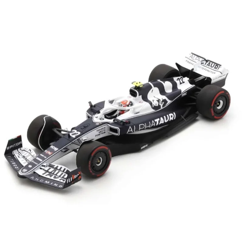 High-quality materials toys AlphaTauri AT03 No.22 Scuderia AlphaTauri - 8th Bahrain GP 2022 - Yuki Tsunoda - 1:18 Scale Resin Model Car