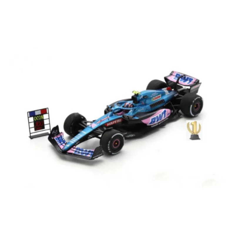 High-quality materials toys Alpine A522 No.31 BWT Alpine F1 Team - 5th Austrian GP 2022 - Esteban Ocon.  100th Race - 1:43 Scale Resin Model Car