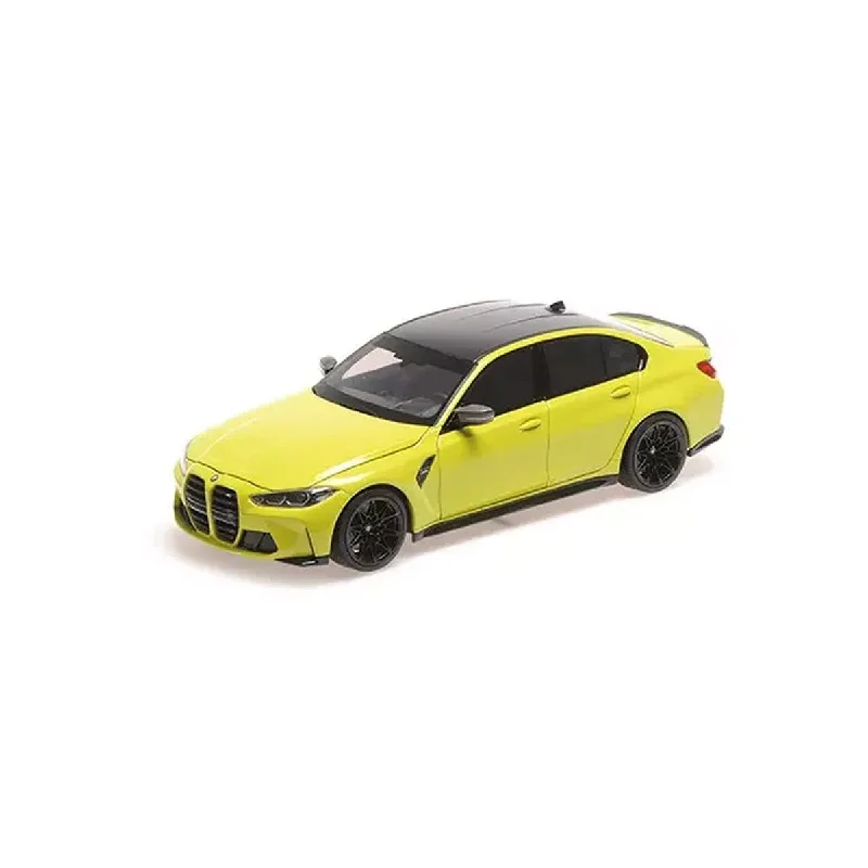 High-quality materials toys BMW M3 - 2020 - YELLOW METALLIC  - 1:18 Scale Diecast Model Car