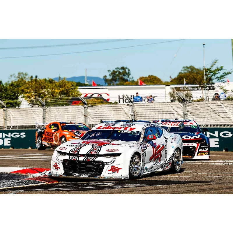 Enthusiastic toysCHEVROLET CAMARO GEN3 ZL1 - BJR - SMITH #4 - 2023 NTI Townsville 500 - Race 17 - Indigenous Livery - 1:43 Scale Diecast Model Car