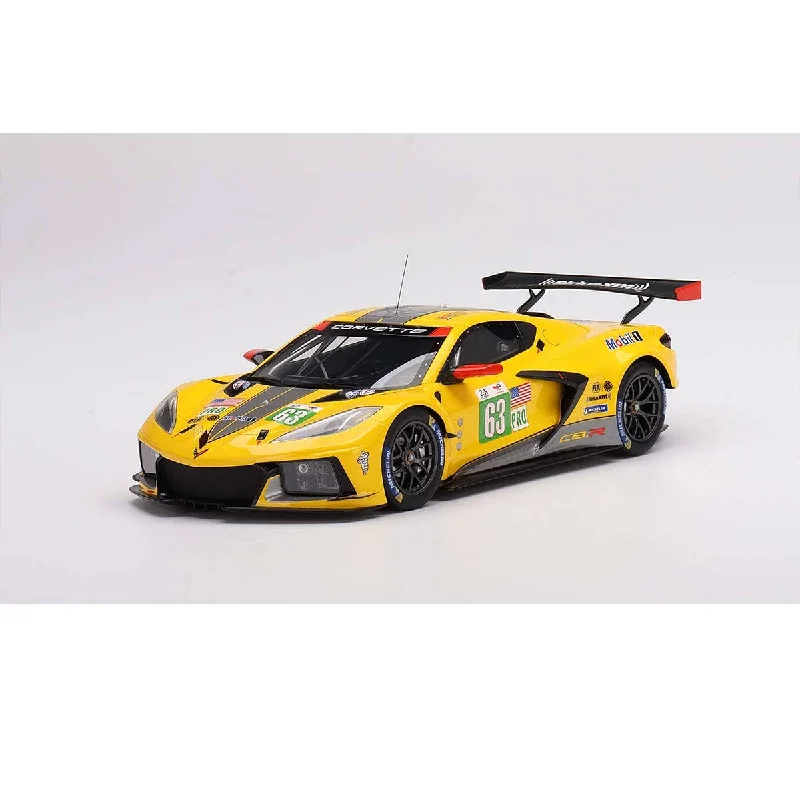 Realistic toy carsChevrolet Corvette C8.R #63 Corvette Racing 2022 Le Mans 24 Hrs - 1:18 Scale Resin Model Car