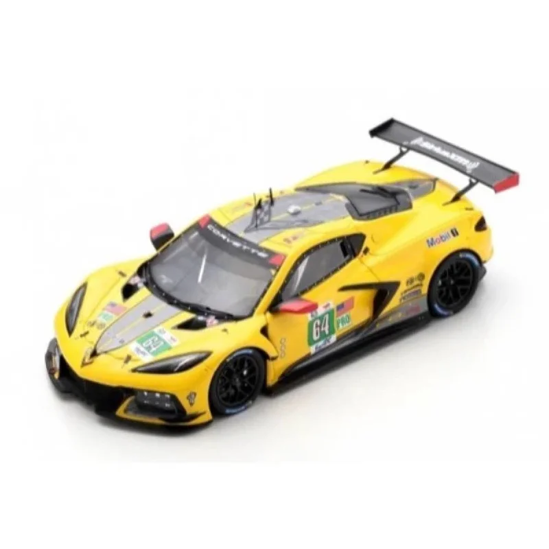 High-quality toy cars Chevrolet Corvette C8.R No.64 Corvette Racing - 24H Le Mans 2022 - T. Milner - N. Tandy - A. Sims - 1:43 Scale Resin Model Car