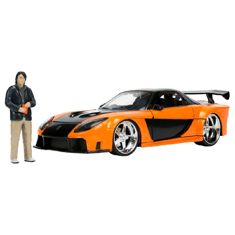 Realistic toy carsFast and Furious - 1997 Mazda RX7 with Han 1:24 Scale Hollywood Ride