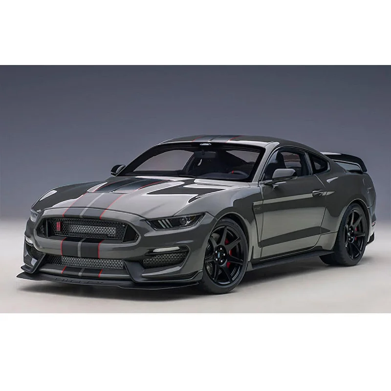 Fun toy carsFORD SHELBY GT-350R  (LEAD FOOT GREY W/ BLACK STRIPES) - 1:18 Scale Composite Model Car