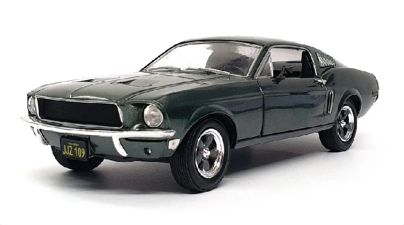 High-quality toy cars Greenlight 1/24 Scale 84041 - 1968 Ford Mustang GT - Steve McQueen Bullitt