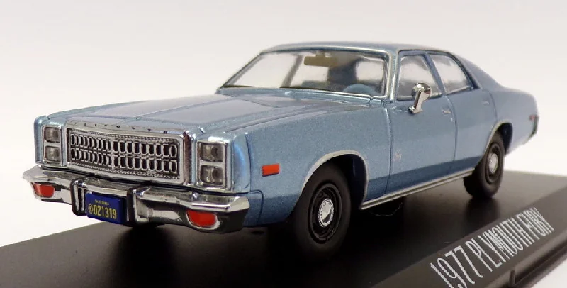 High-quality materials toys Greenlight 1/43 scale 86559 - 1977 Plymouth Fury - Metallic Blue