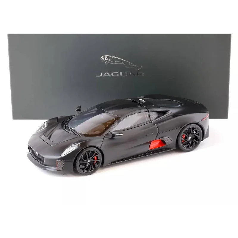Fun toy carsJAGUAR C-X75-SATIN BLACK WITH BLACK STRIPES - 1:18 Scale Diecast Model Car