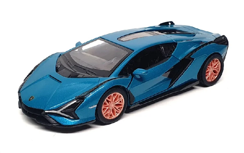 Enthusiastic toysKinsmart 1/40 Scale Pull Back & Go KT5431 - Lamborghini Sian FKP 37 - Blue