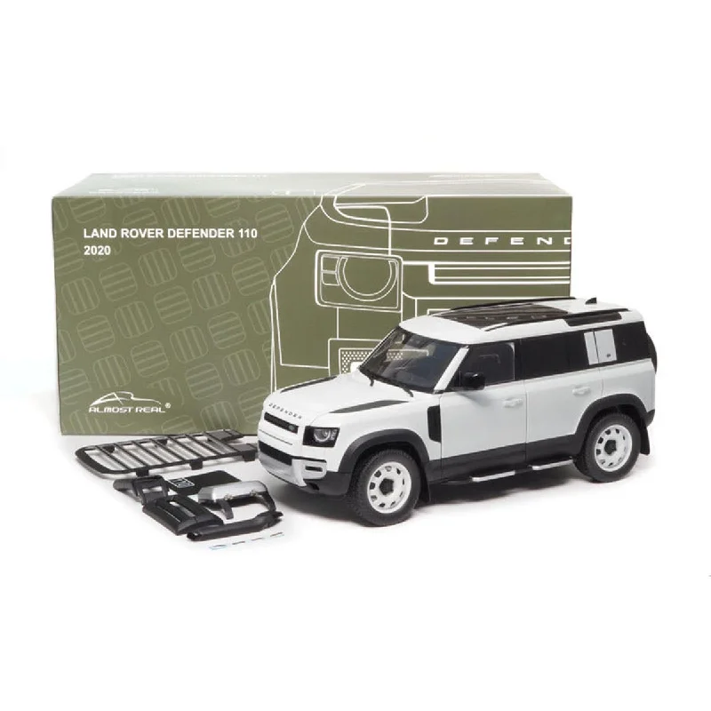 Durable toysLAND ROVER DEFENDER 110 - 2020 - 30TH ANNIVERSARY EDITION - FUJI WHITE - 1:18 Scale Diecast Model Car