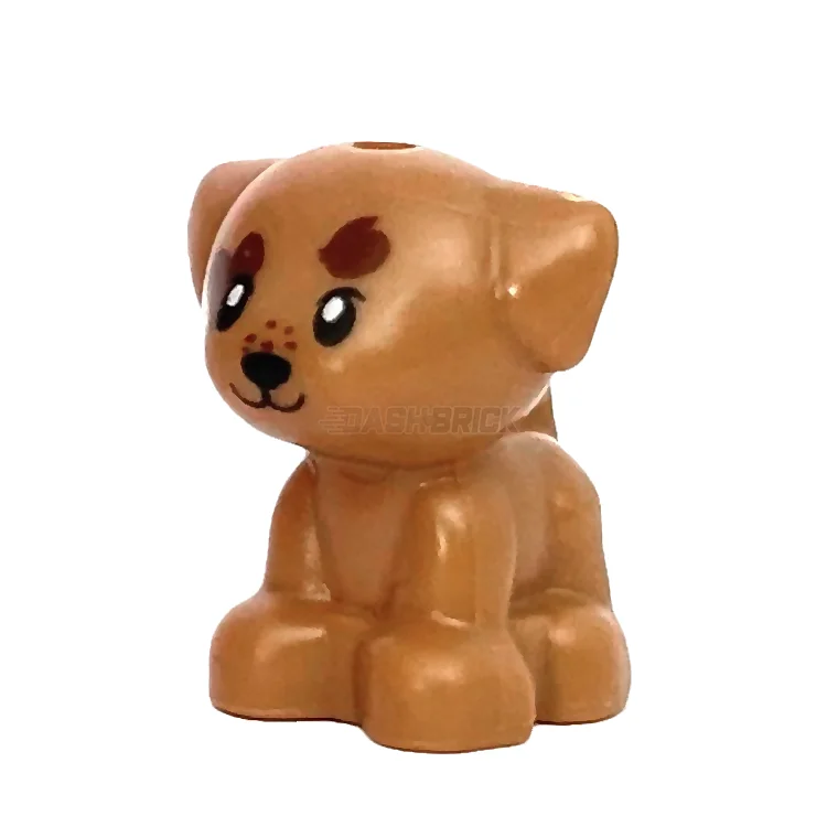 Collectible and valuable LEGO itemsLEGO Minifigure Animal - Dog, Puppy, Standing, Dark Brown Heart on Face Pattern [69901pb01]