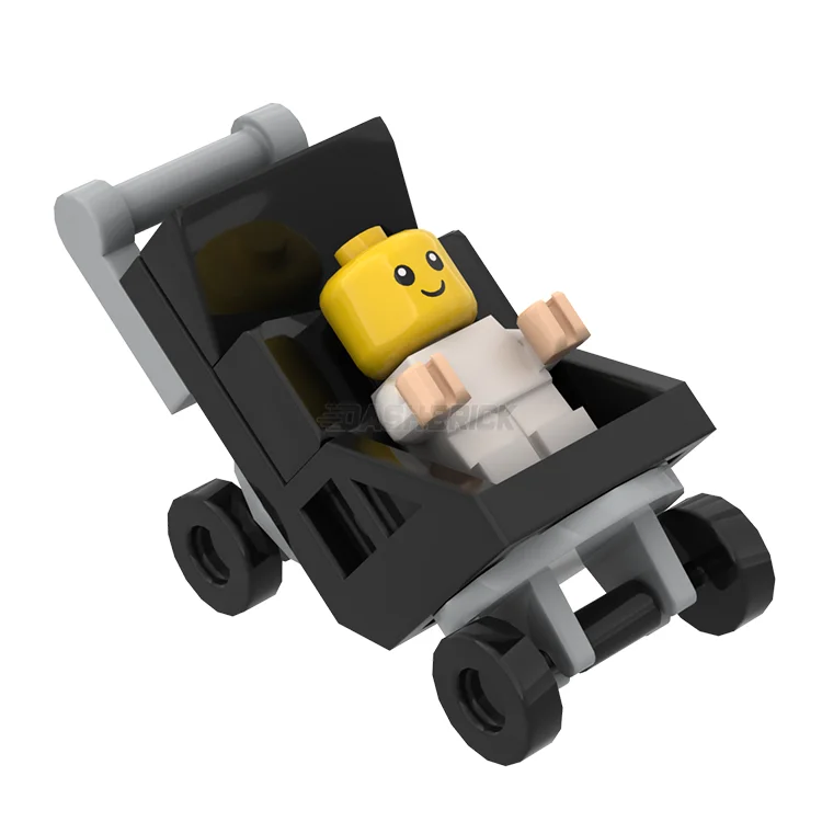 Promoting emotional regulation LEGOLEGO "Baby Stroller" - Pram/Buggy/Pushchair, Black [MiniMOC]