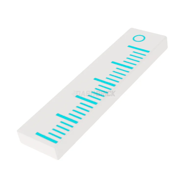 Facilitating collaborative play LEGOLEGO Minifigure Accessory - Ruler / Measuring Tape (Tile 1 x 4) [2431pb857]
