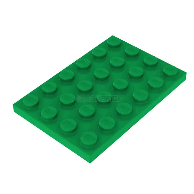 Promoting social skills LEGO playLEGO Plate 4 x 6, Green [3032] 4116671