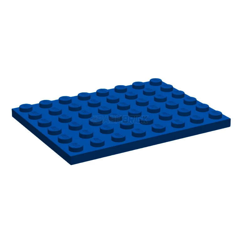 Fostering patience and perseverance LEGOLEGO Plate 6 x 8, Blue [3036] 303673