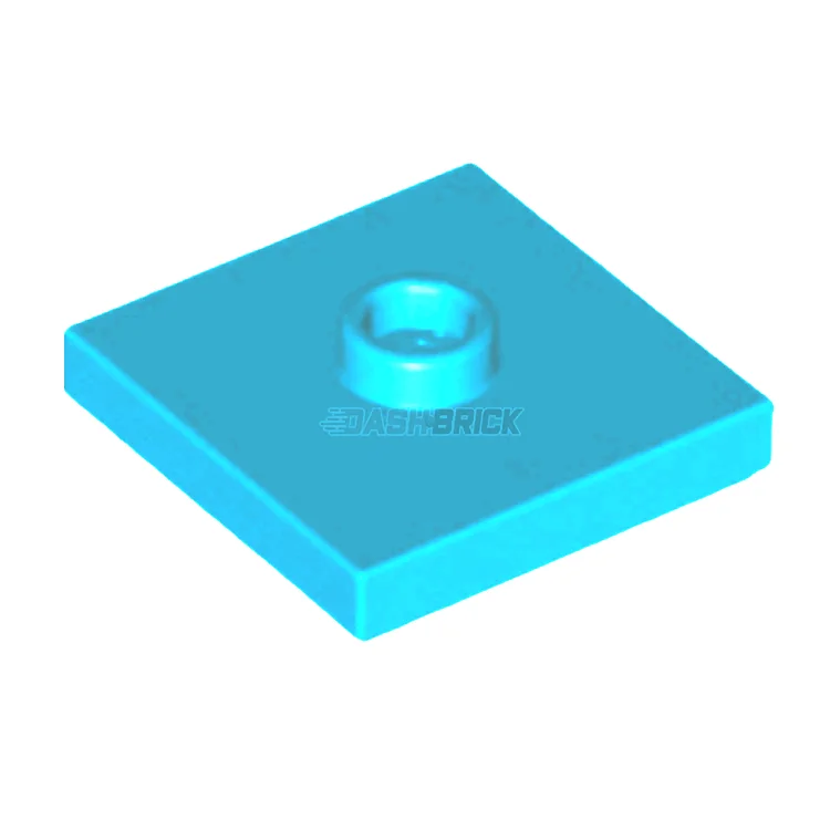 Stimulating and engaging LEGO playLEGO Plate, Modified 2 x 2, 1 Stud in Center, Medium Azure [87580] 6126090