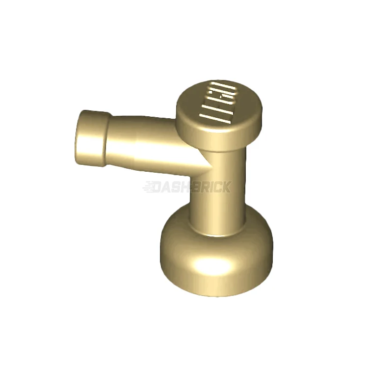 Endlessly customizable LEGO setsLEGO Tap 1 x 1 without Hole in Nozzle End Handle, Tan [4599b]