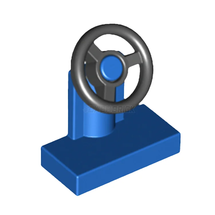 Intricately designed LEGOLEGO Vehicle, Steering Stand 1 x 2, Black Steering Wheel, Blue [3829c01] 9566
