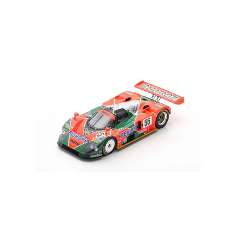Fun toy carsMazda 787 B No.55 Winner 24H Le Mans 1991 - V. Weidler - J. Herbert - B. Gachot - With Acrylic Cover - 1:18 Scale Resin Model Car