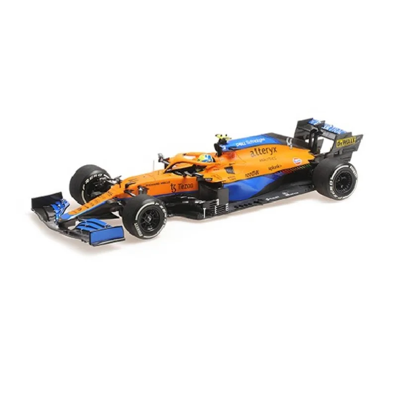 Playful toys Mclaren F1 Team MCL35M - Lando Norris - 2nd Place Italian GP 2021 - 1:18 Scale Diecast Model Car