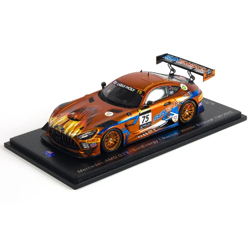 Enthusiastic toysMercedes-AMG GT3 No.75 SunEnergy 1 Racing - Winner Bathurst 12H 2022 - L. Stolz - J. Gounon - K. Habul - M. Konrad.  Limited 1000 - 1:43 Scale Resin Model Car
