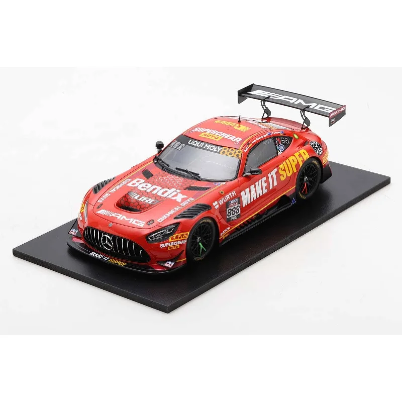 Playful toys Mercedes-AMG GT3 No.888 Supercheap Auto Racing - 5th Bathurst 12H 2023 - S. van Gisbergen - B. Feeney - M. Gotz - 1:43 Scale Resin Model Car