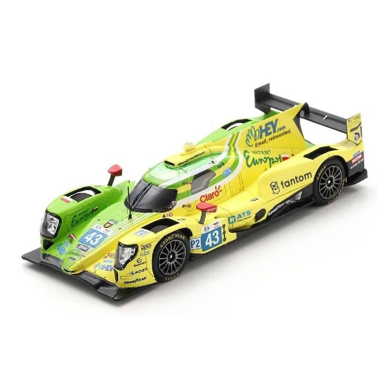 Playful toys Oreca 07 - Gibson No.43 Inter Europol Competition - 24H Le Mans 2022 - D. Heinemeier-Hansson - F. Scherer - P. Fittipaldi - 1:43 Scale Resin Model Car