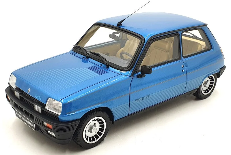 Fun toy carsOtto Mobile 1/18 Scale Resin OT966 - Renault 5 Alpine Turbo - special Blue