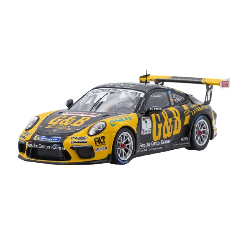 Playful toys Porsche 911 GT3 Cup No.1 Porsche Carrera Cup Scandinavia Champion 2021 - Lukas Sundahl - 1:43 Scale Resin Model Car