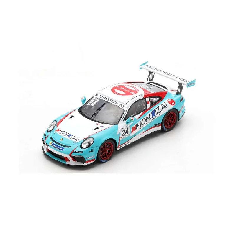 Realistic toy carsPorsche 911 GT3 Cup No.24 Porsche Carrera Cup Japan 2021 - Overall Champion - Tsubasa Kondo.  Limited 300 - 1:43 Scale Resin Model Car