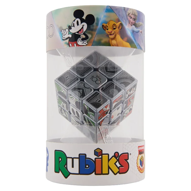 Thought-provoking puzzles Rubik's Cube Disney 100th Anniversary Metallic Platinum Cube