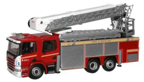 Realistic toy carsOxford Diecast Avon Fire & Rescue Scania Aerial Rescue Pump - 1:76 Sca