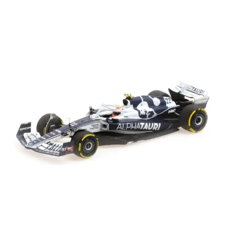 High-quality materials toys SCUDERIA ALPHATAURI AT03 - YUKI TSUNODA - BAHRAIN GP 2022  - 1:43 Scale Resin Model Car