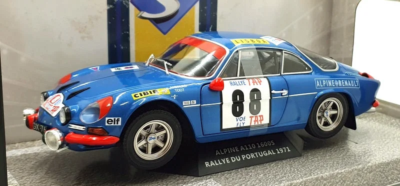 Durable toysSolido 1/18 Scale Diecast S1804202 - 1971 Alpine A110 1600S Portugal Nicola/Todt
